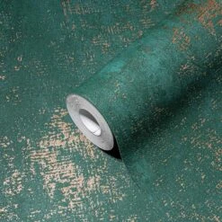 Vliestapete Einfarbig Grün Kupfer A.S. Creation 38832-1