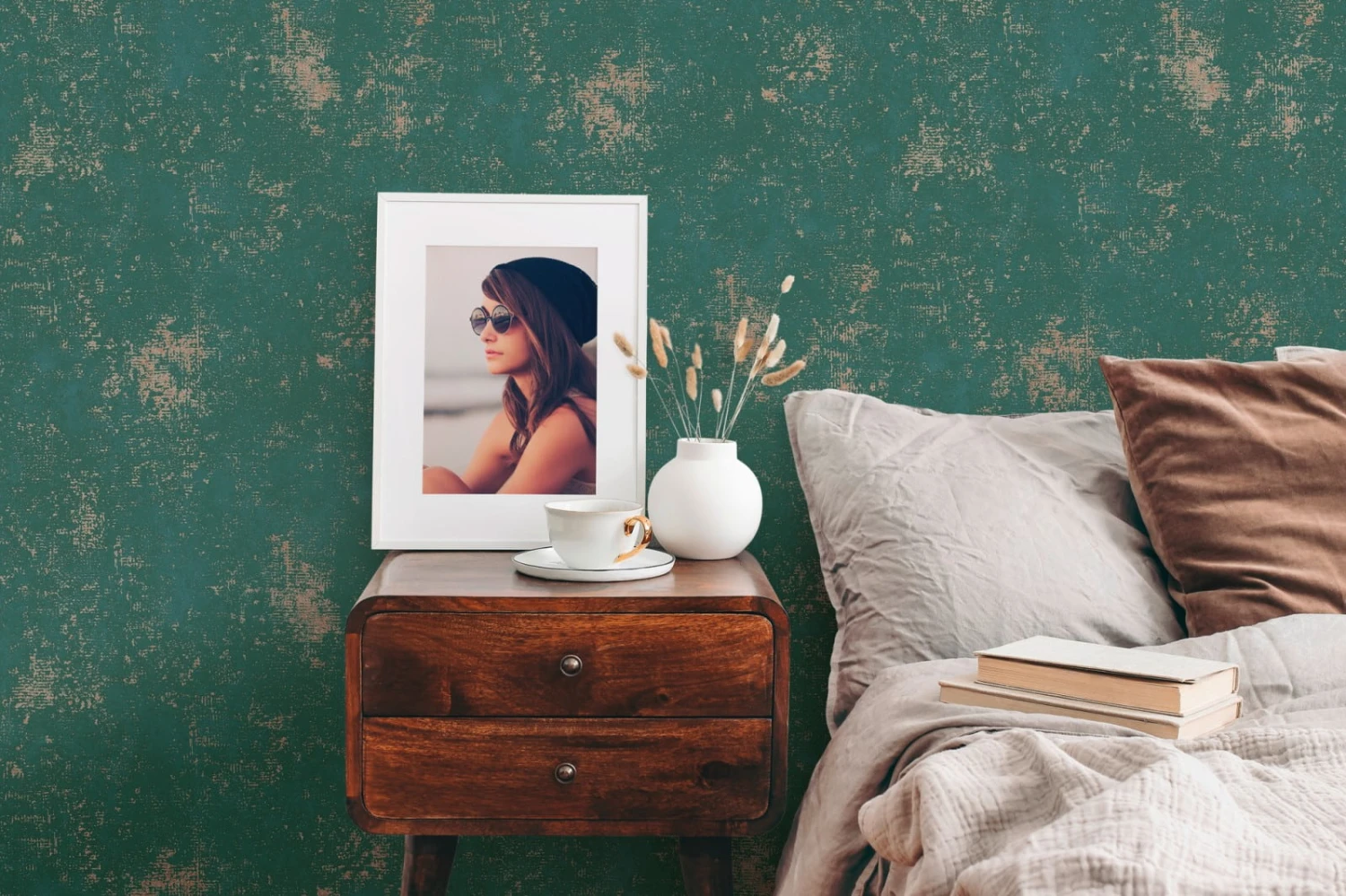 Vliestapete Einfarbig Grün Kupfer A.S. Creation 38832-1 4 Vliestapete Einfarbig Grün Kupfer A.S. Creation 38832-1 – Bild 2