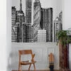 Digitaldruck Skyline Gemalt Weiß Schwarz ML4001 1 Digitaldruck Skyline Gemalt Weiß Schwarz ML4001 -Tapetenqualität Digitaldruck Skyline Gemalt Weiss Schwarz ML4001 63217730