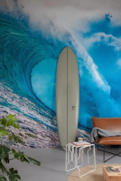 Digitaldruck Welle Wasser Blau Türkis Weiß ML1301 -Tapetenqualität Digitaldruck Welle Wasser Blau Tuerkis Weiss ML1301 63217699 1