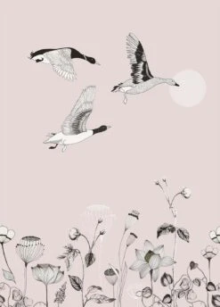 Fototapete Natur Blumen Floral Rosa Schwarz Onszelf 532012 -Tapetenqualität Fototapete Natur Blumen Floral rosa schwarz Onszel