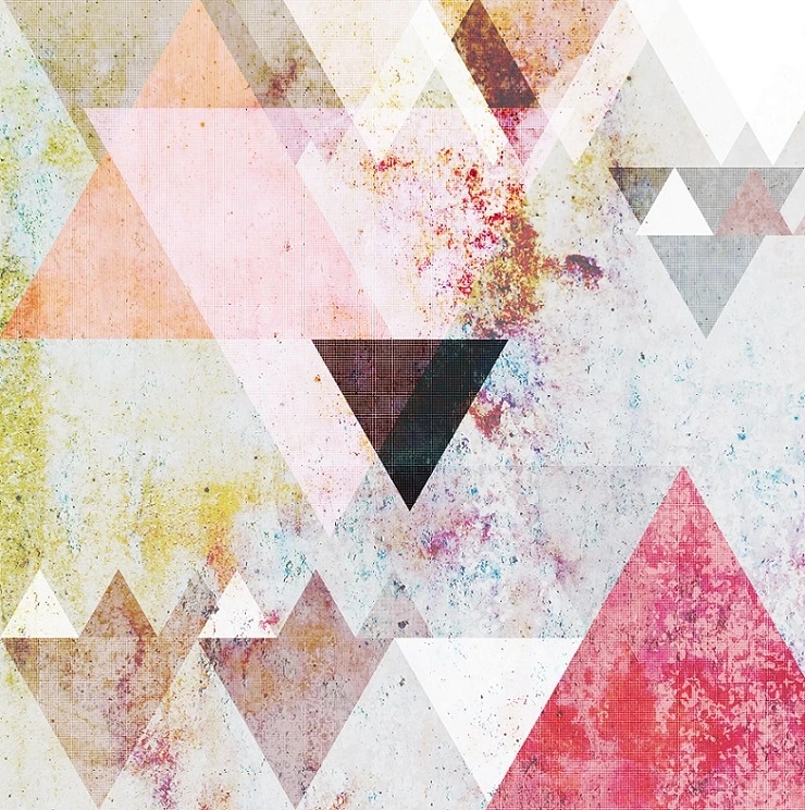 Fototapete Rasch Maraike Böhmer Dreiecke Rot 100952 3 Fototapete Rasch Maraike Böhmer Dreiecke Rot 100952