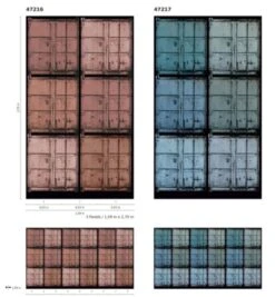 Fototapete Vlies Container Schiff Metall Rot-braun 47216 -Tapetenqualität Fototapete Vlies Container Schiff Metall rot braun 47216 63210667 2