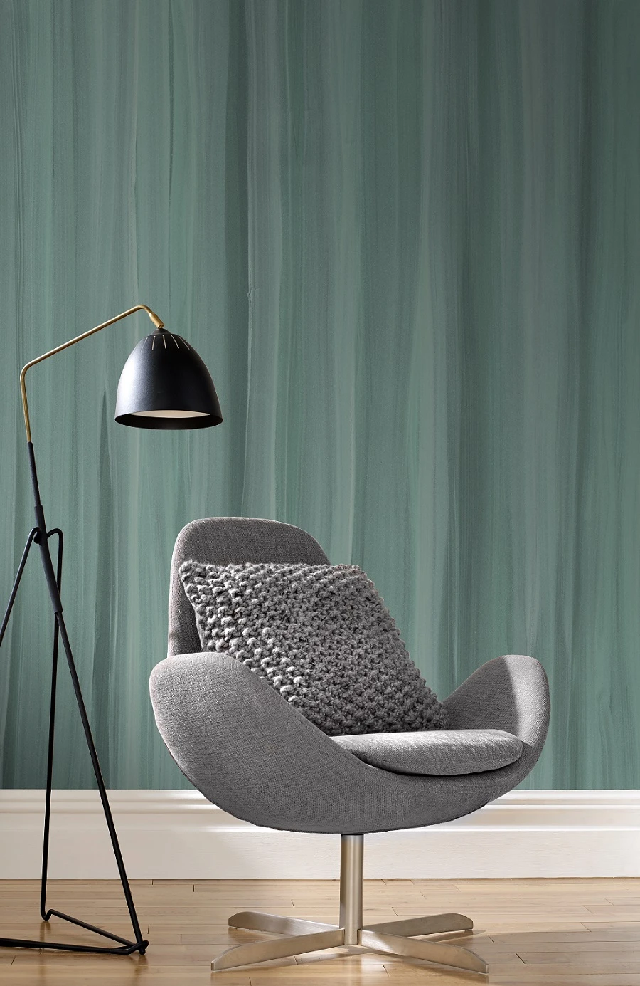 Fototapete Vlies Rasch Streifen Türkis-grün Grau 425734 4 Fototapete Vlies Rasch Streifen Türkis-grün Grau 425734 – Bild 2