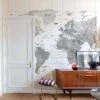 Digitaldruck Weltkarte Weiß Grau ML3002 -Tapetenqualität Fototapete Weltkarte Kontinente Weiss Grau ML3002 63217720