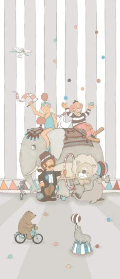 Kinder Wandbild Zirkusmanege Grau Bunt Jonas Kötz 46508
