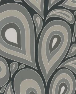 Nena Tapete Design Marburg Schwarz Beige Retro 57202