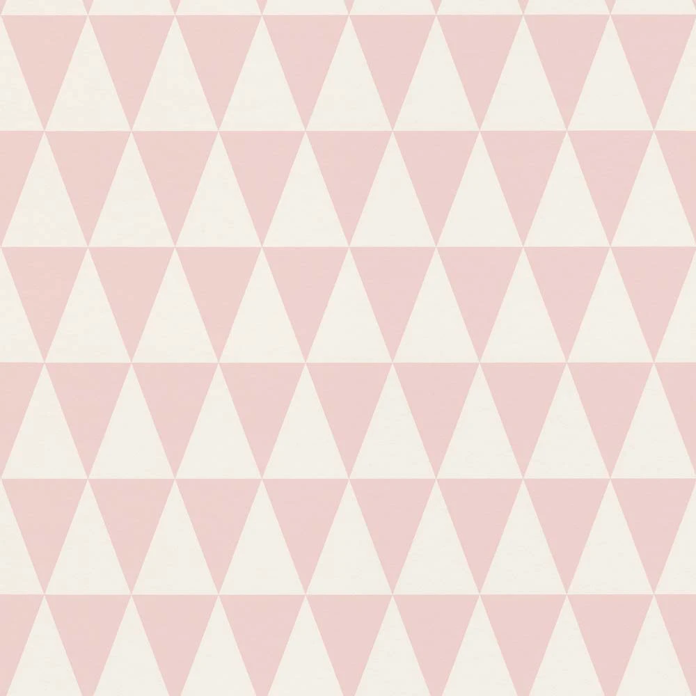 Vliestapete Kinder Dreiecke Rosa Weiß 128862 3 Vliestapete Kinder Dreiecke Rosa Weiß 128862