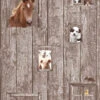 A.S. Creation Tapete Kinder Pferd Hund Schaf Braun Beige 35842-2