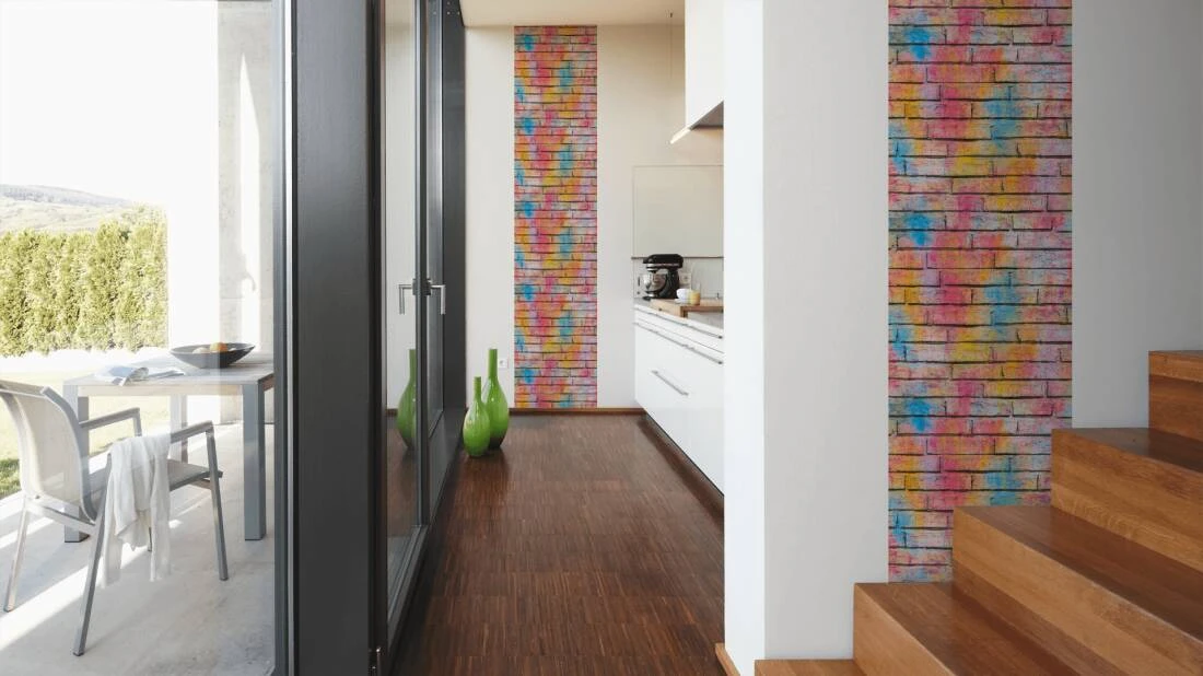 Tapete Selbstklebend Bunt Graffiti Steinwand 368371 6 Tapete Selbstklebend Bunt Graffiti Steinwand 368371 – Bild 4