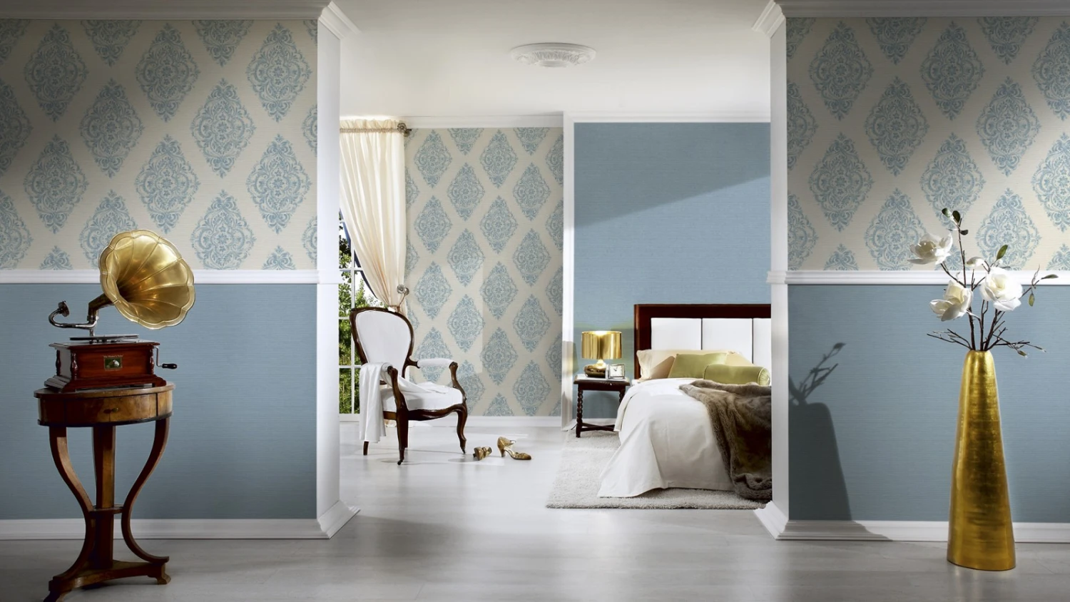 Tapete Vlies Struktur Meliert Blaugrau Livingwalls 30688-7 5 Tapete Vlies Struktur Meliert Blaugrau Livingwalls 30688-7 – Bild 3