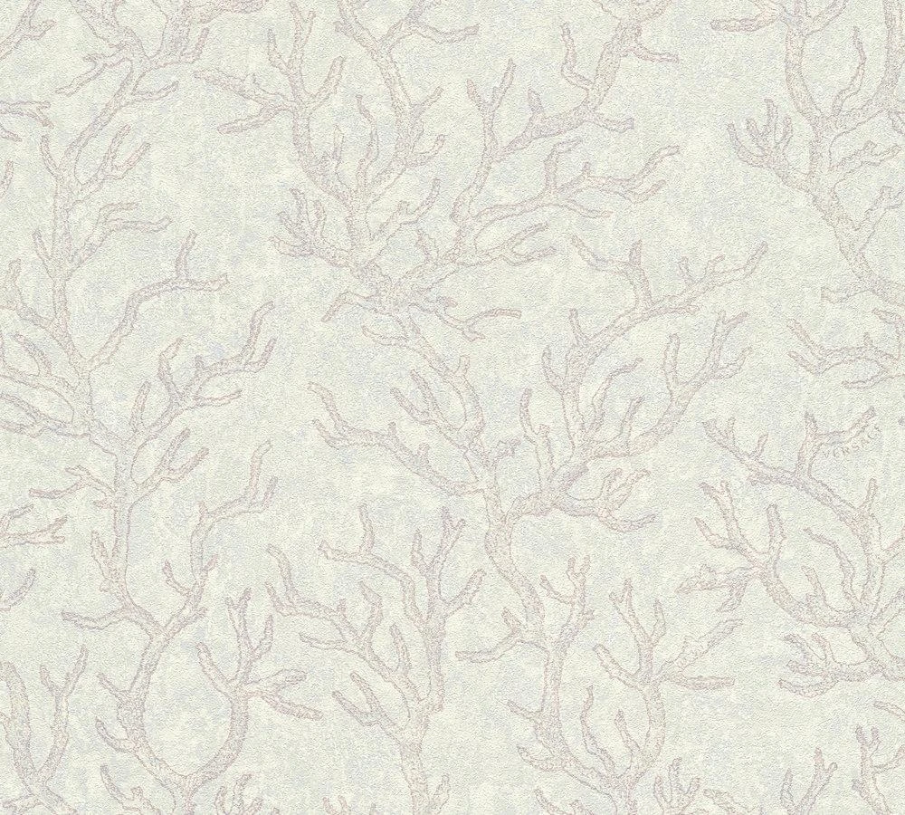 Versace Home Tapete Korallen Flieder Weiß Glanz 34497-4 3 Versace Home Tapete Korallen Flieder Weiß Glanz 34497-4