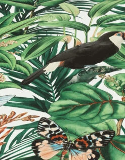 Tapete Vlies 10121-07 Blätter Dschungel Weiß Grün Schwarz -Tapetenqualität Tapete Vlies 10121 07 Blaetter Dschungel weiss gruen schwarz 63205503 4