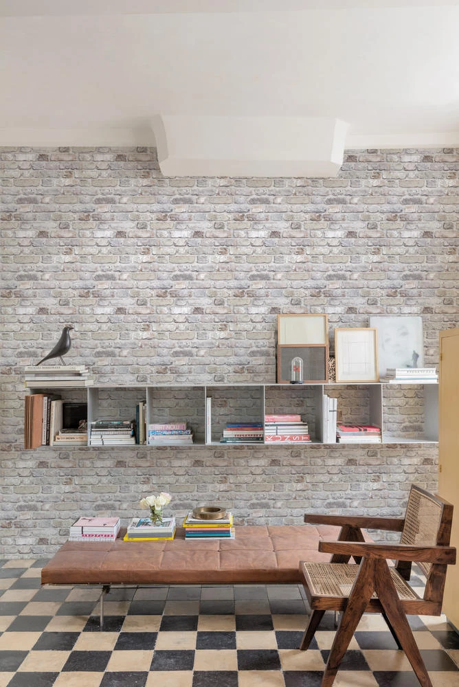 Tapete Vlies 3D Steinmauer Blöcke Grau GranDeco FC2501 4 Tapete Vlies 3D Steinmauer Blöcke Grau GranDeco FC2501 – Bild 2