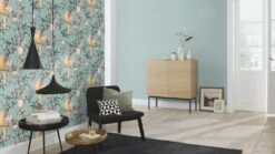 Tapete Vlies 542431 Einfarbig Blau -Tapetenqualität Tapete Vlies 542431 Einfarbig blau 63205200 2