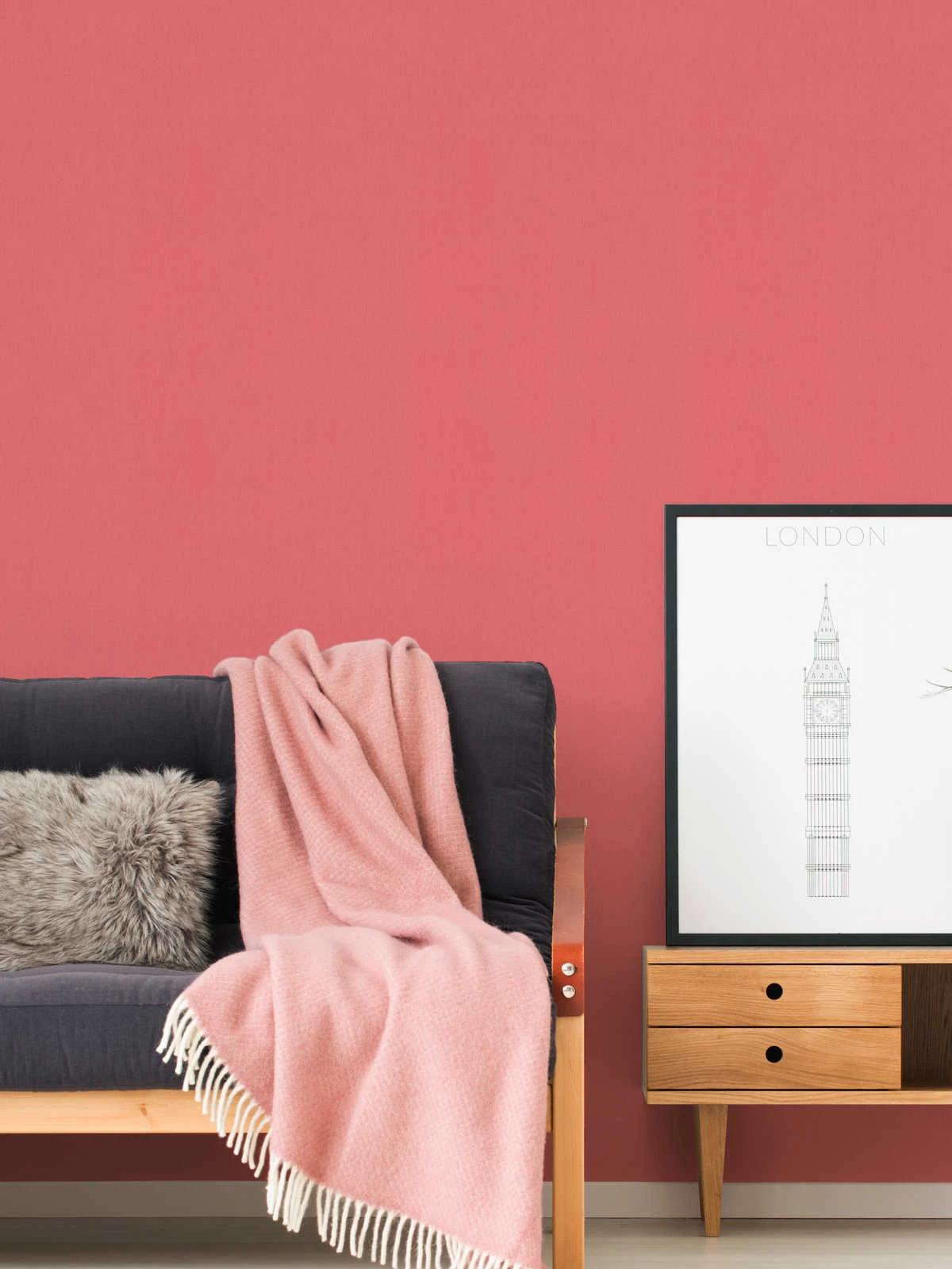 Tapete Vlies Einfarbig Struktur Rot 37750-2 7 Tapete Vlies Einfarbig Struktur Rot 37750-2 – Bild 5