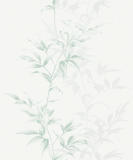 Tapete Vlies Floral Sträucher Weiss Grün Novamur 82222 4 Tapete Vlies Floral Sträucher Weiss Grün Novamur 82222 – Bild 2