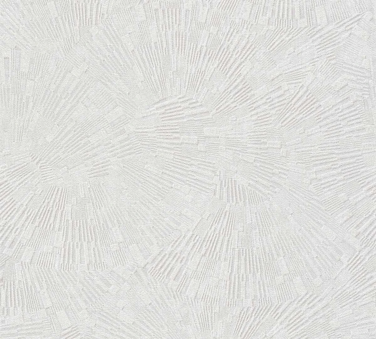 Tapete Vlies Grafisch 3D Weiß-grau Glanz 38203-4 4 Tapete Vlies Grafisch 3D Weiß-grau Glanz 38203-4 – Bild 2