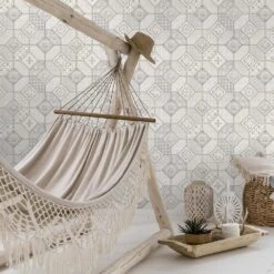 Tapete Vlies Kacheln Orient Beige Grau Erismann 6315-02 -Tapetenqualität Tapete Vlies Kacheln Orient beige grau Erismann 6315 02 63209909