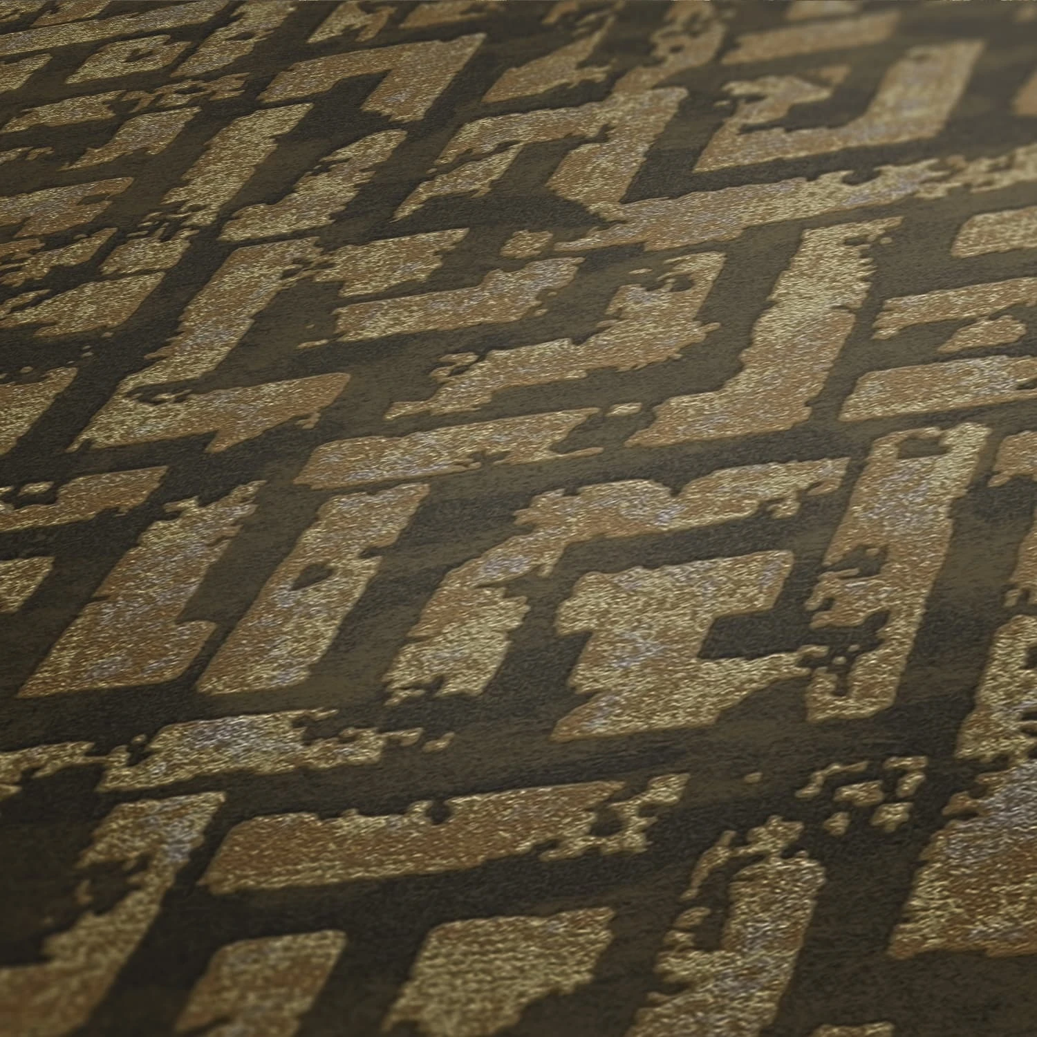 A.S. Creation Tapete Vlies Labyrinth Geometrie Braun Gold 38695-5 5 A.S. Creation Tapete Vlies Labyrinth Geometrie Braun Gold 38695-5 – Bild 3