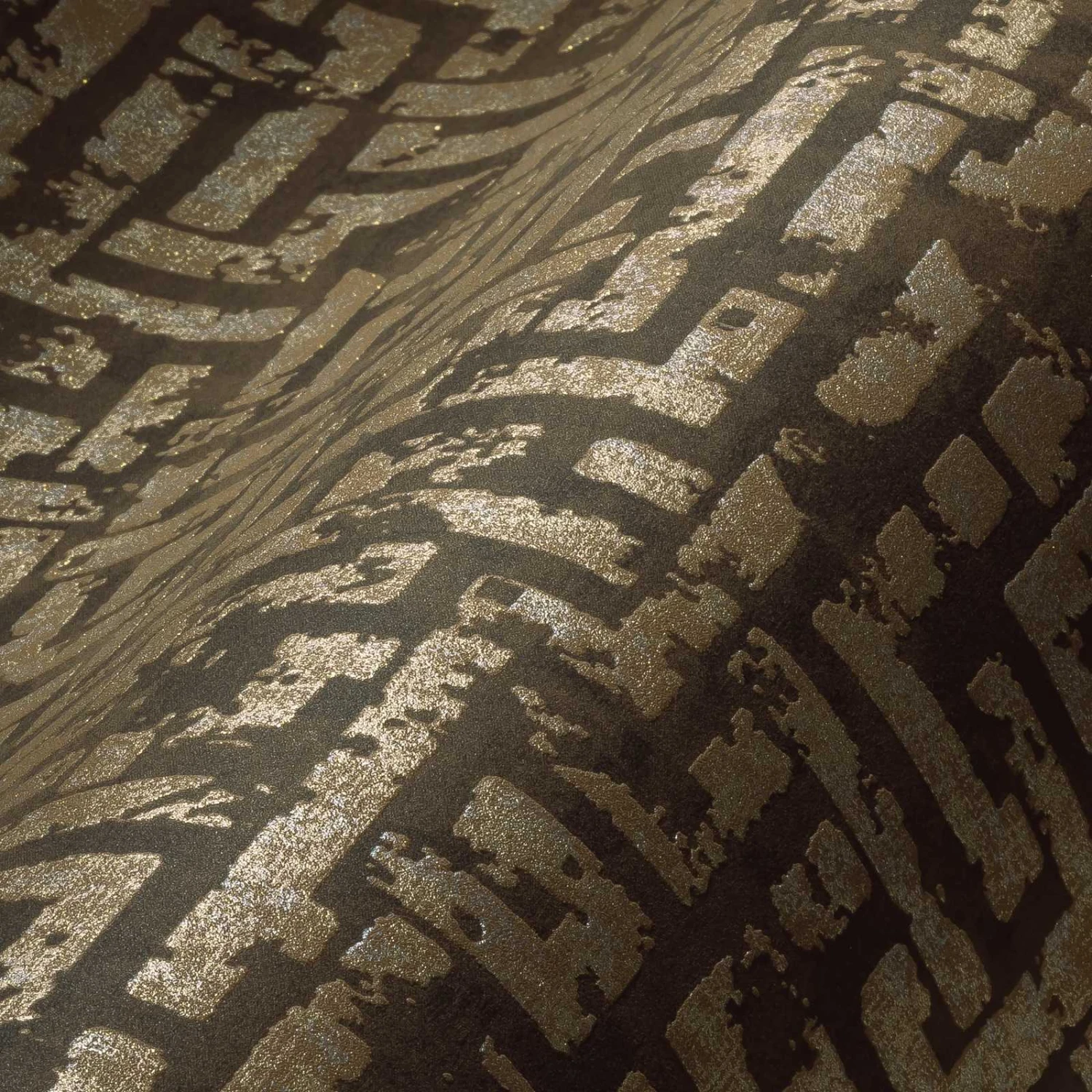 A.S. Creation Tapete Vlies Labyrinth Geometrie Braun Gold 38695-5 8 A.S. Creation Tapete Vlies Labyrinth Geometrie Braun Gold 38695-5 – Bild 6