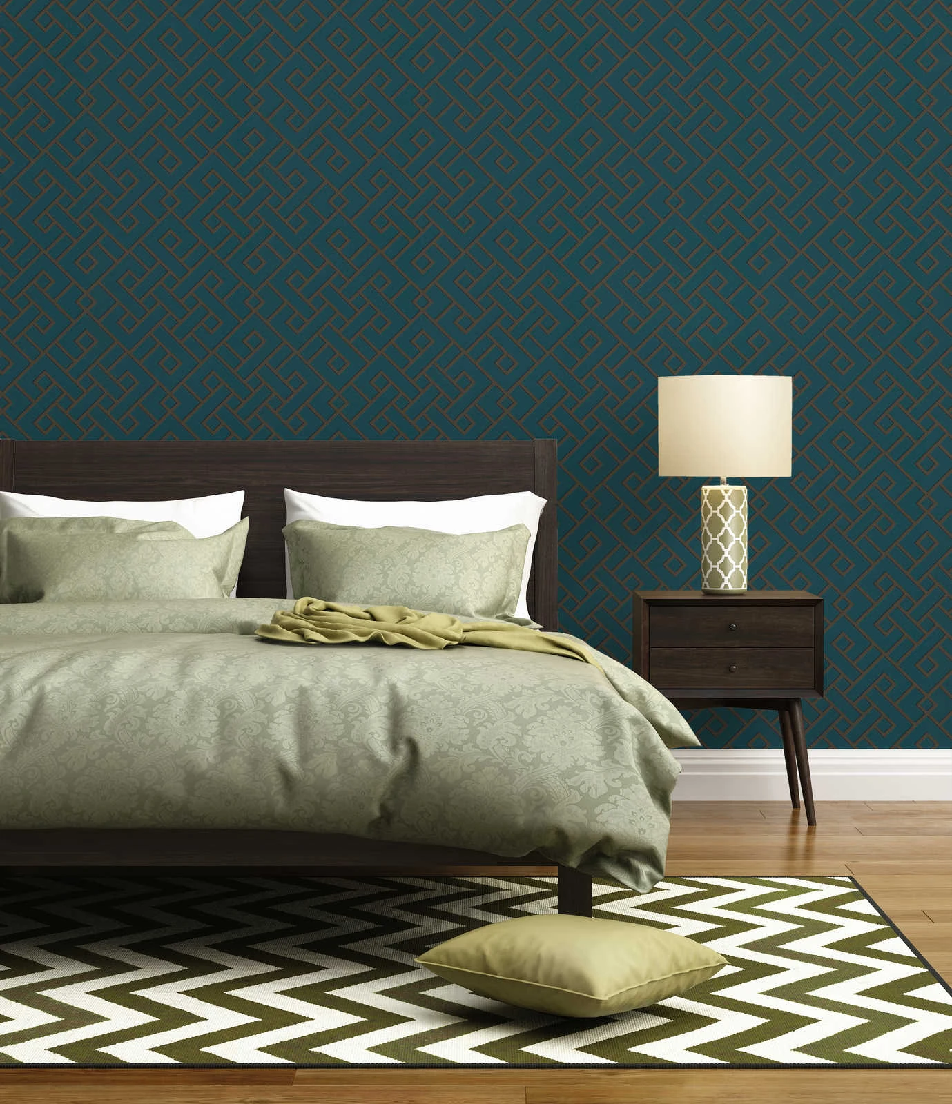 A.S. Creation Tapete Vlies Michalsky Geometrisch Grün Schwarz 37984-3 7 A.S. Creation Tapete Vlies Michalsky Geometrisch Grün Schwarz 37984-3 – Bild 5