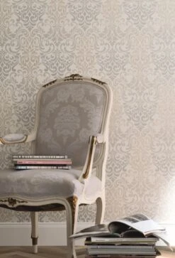 Tapete Vlies Barock Hellgrau Metallic Marburg 58211 5 Tapete Vlies Barock Hellgrau Metallic Marburg 58211 -Tapetenqualität Tapete Vlies Ornamente Ranken hellgrau Marburg 5 1