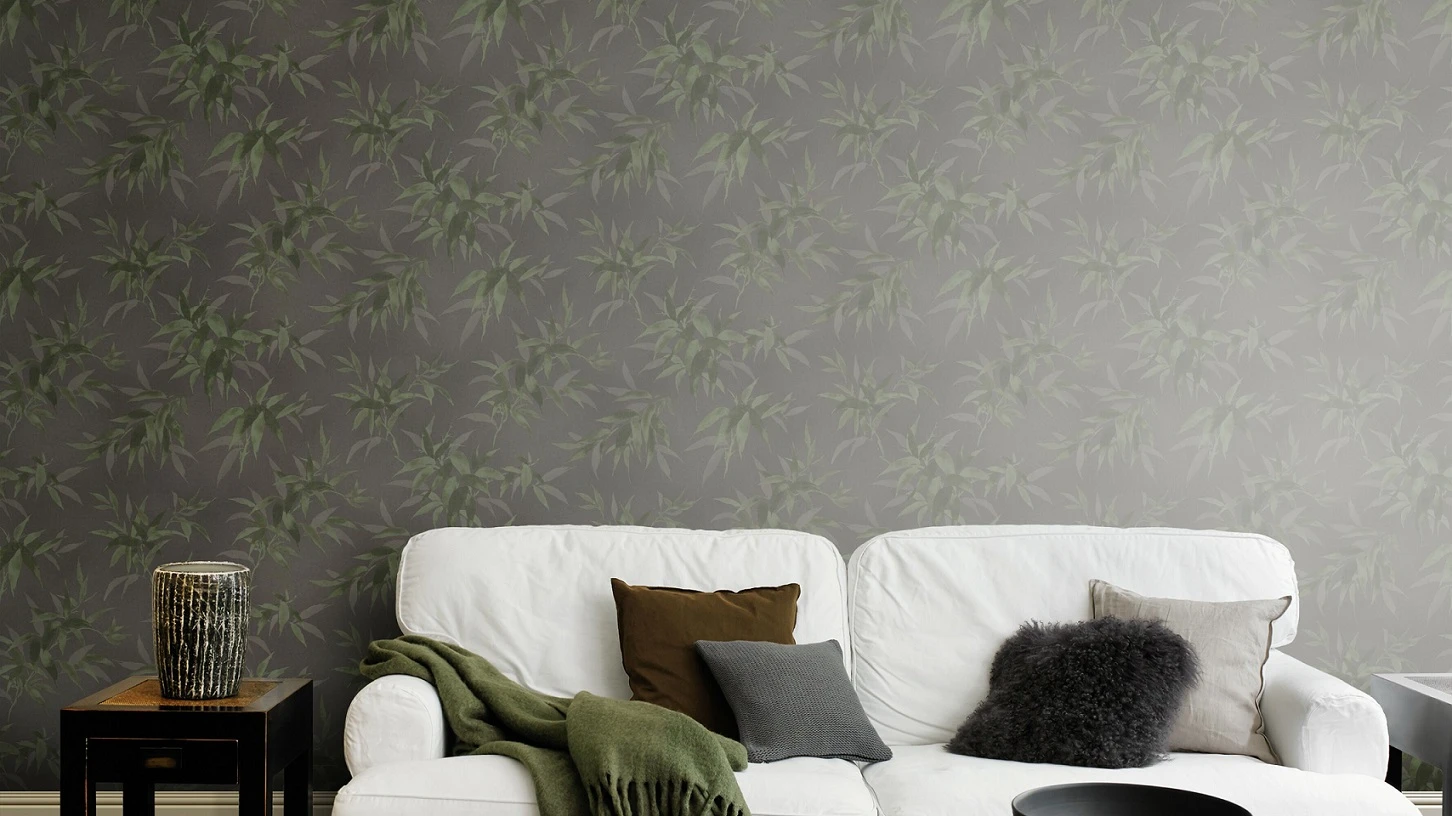 Tapete Vlies Rasch Floral Bambus Schwarz Grün 409772 5 Tapete Vlies Rasch Floral Bambus Schwarz Grün 409772 – Bild 3