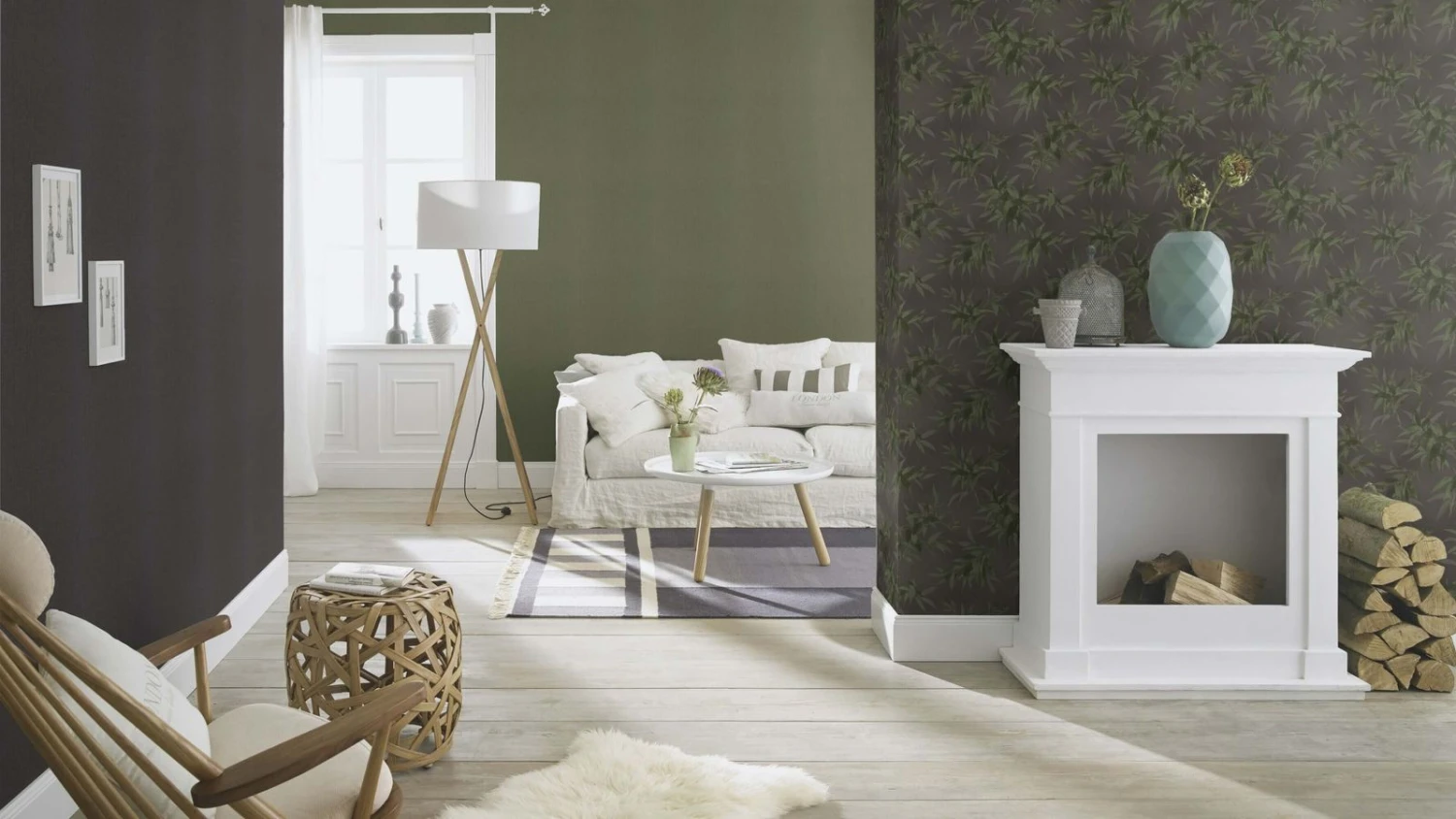 Tapete Vlies Rasch Floral Bambus Schwarz Grün 409772 6 Tapete Vlies Rasch Floral Bambus Schwarz Grün 409772 – Bild 4