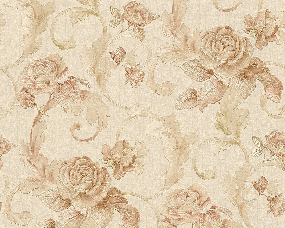 Tapete Vlies Architects Paper Rosen Beige Glanz 95983-3 3 Tapete Vlies Architects Paper Rosen Beige Glanz 95983-3