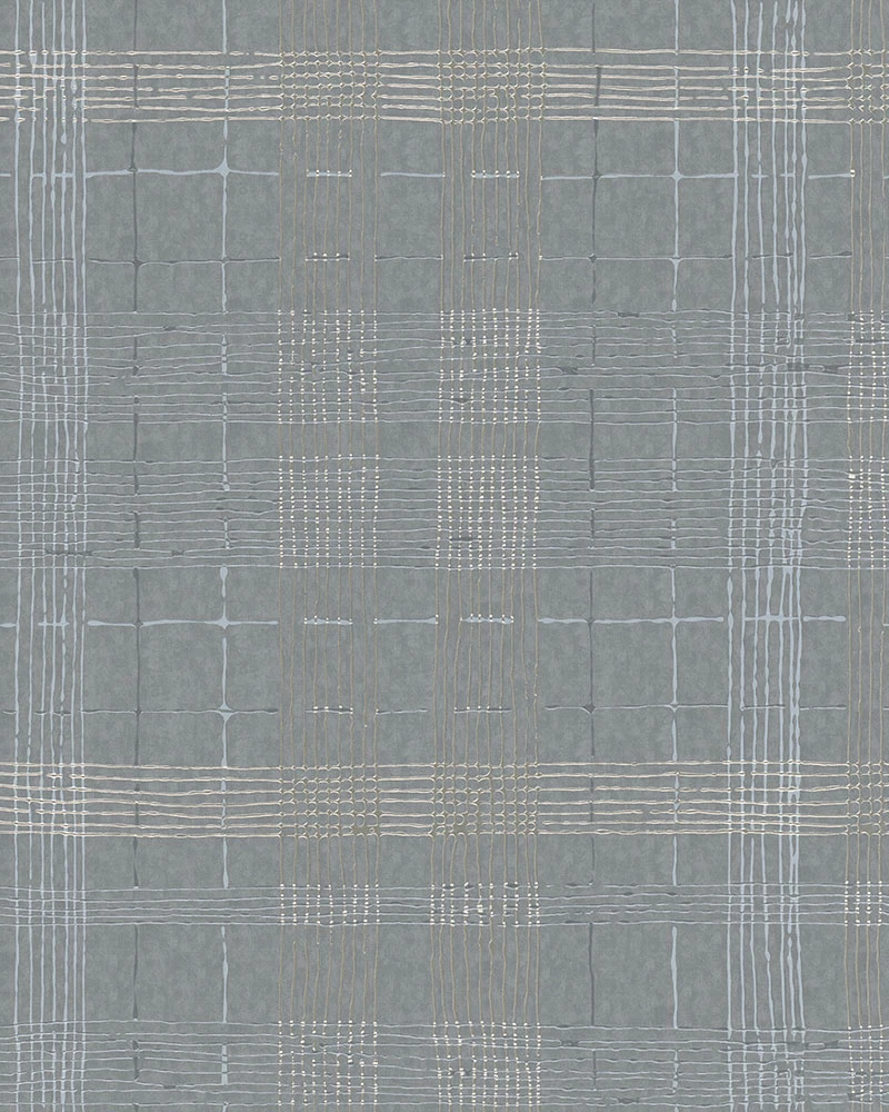 Tapete Vlies Vierecke Abstrakt Grau Metallisch 30438