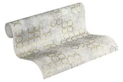 Tapete Vlies Grafisch Muster Cremegrau 37424-4