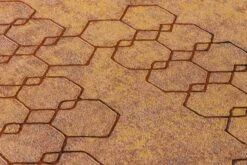 Tapete Vlies Grafisch Muster Orange Kupfer 37424-3 -Tapetenqualität Tapete Vlies engmaschige Grafik orange kupfer 37424 3 63202532 3