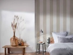 A.S. Creation Tapete Vlies Weiß Beige Streifen 37554-3 | 375543 -Tapetenqualität Tapete Vlies weiss beige Streifen 37554 3 375543 63204462 1