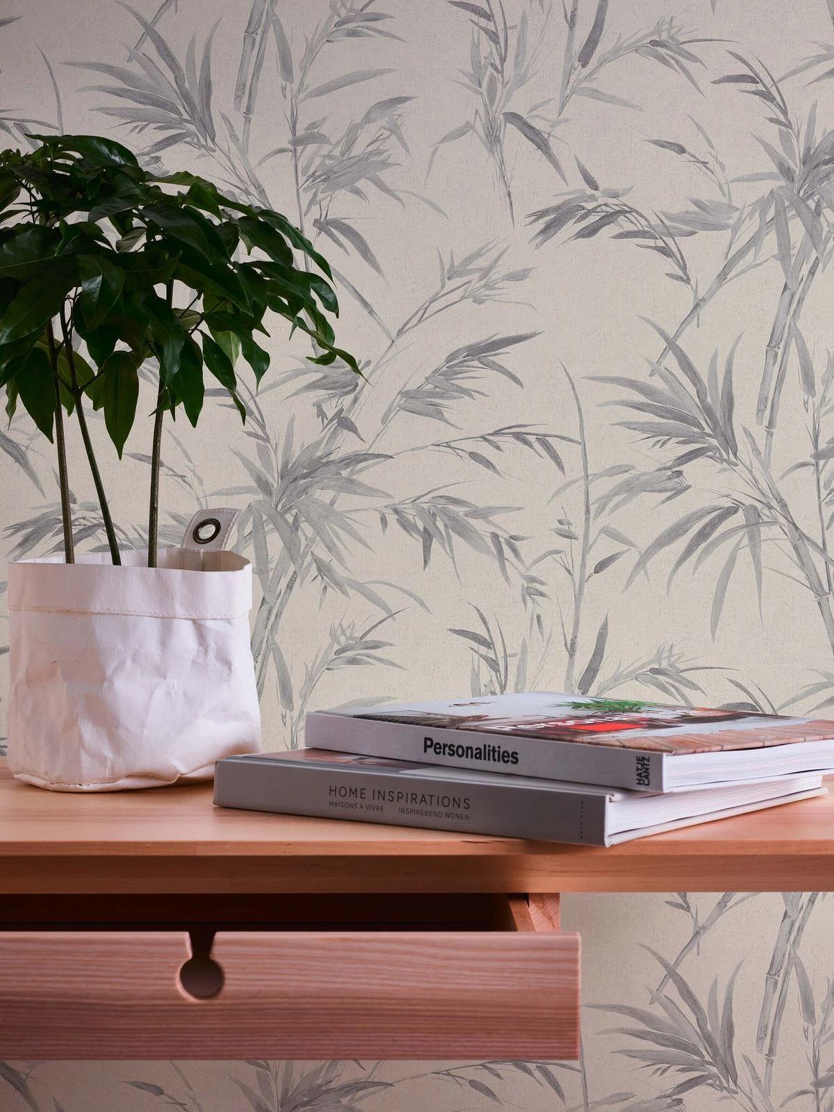 A.S. Creation Tapete Vlies Bambus-Pflanze Creme Grau 37376-5 7 A.S. Creation Tapete Vlies Bambus-Pflanze Creme Grau 37376-5 – Bild 5