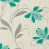 A.S. Création Tapete Chicago 3062-10 Blumen Weiß Türkis -Tapetenqualität Tapeten A S Creation Tapete Chicago 3062 1 1