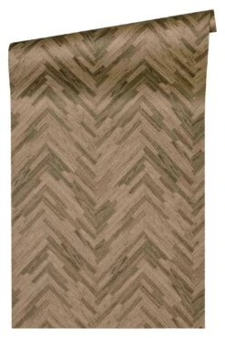 Versace Home Tapete Fischgrät Braun Beige Glanz 370512 -Tapetenqualität Versace Home Tapete Fischgraet braun beige Glanz 370512 63200280 1