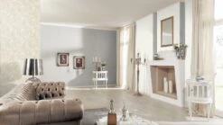 Vlies Tapete Struktur Uni Design Weiß Erismann 5415-01 -Tapetenqualität Vlies Tapete Struktur Uni Design weiss Erismann 1