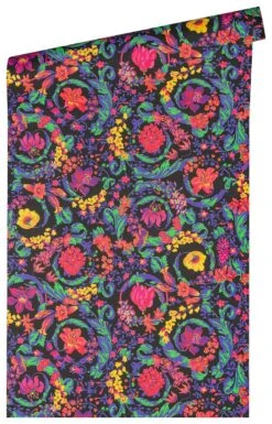 Versace Vliestapete 38706-1 Blumen Muster Schwarz Bunt -Tapetenqualität Vliestapete 38706 1 Blumen Muster Schwarz Bunt VERSACE Home Tapete 63213754 4