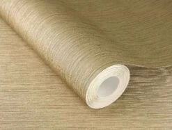 Vliestapete 537703 Rasch Gold Längsstruktur -Tapetenqualität Vliestapete 537703 Rasch Uni Linien Gold 63214367 1