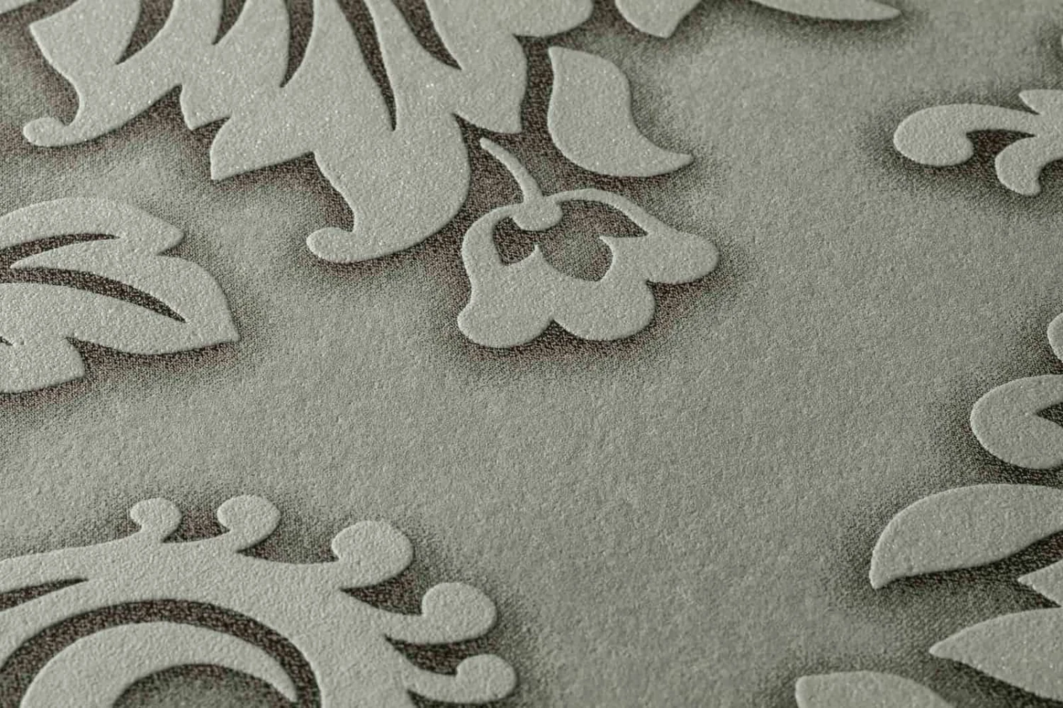 Vliestapete Barock Grüngrau Glitzer 36898-1 4 Vliestapete Barock Grüngrau Glitzer 36898-1 – Bild 2