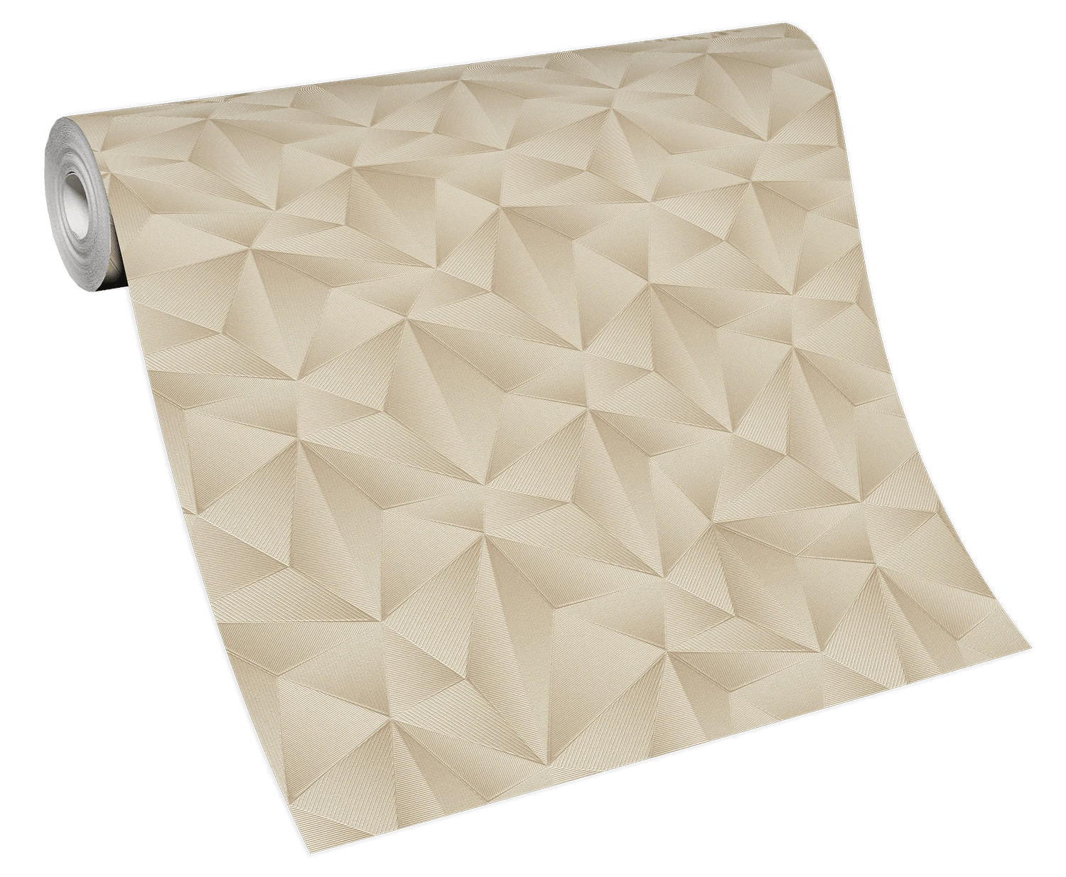 Vliestapete Dreiecke 3D Erismann 10106-02 Beige 5 Vliestapete Dreiecke 3D Erismann 10106-02 Beige – Bild 3
