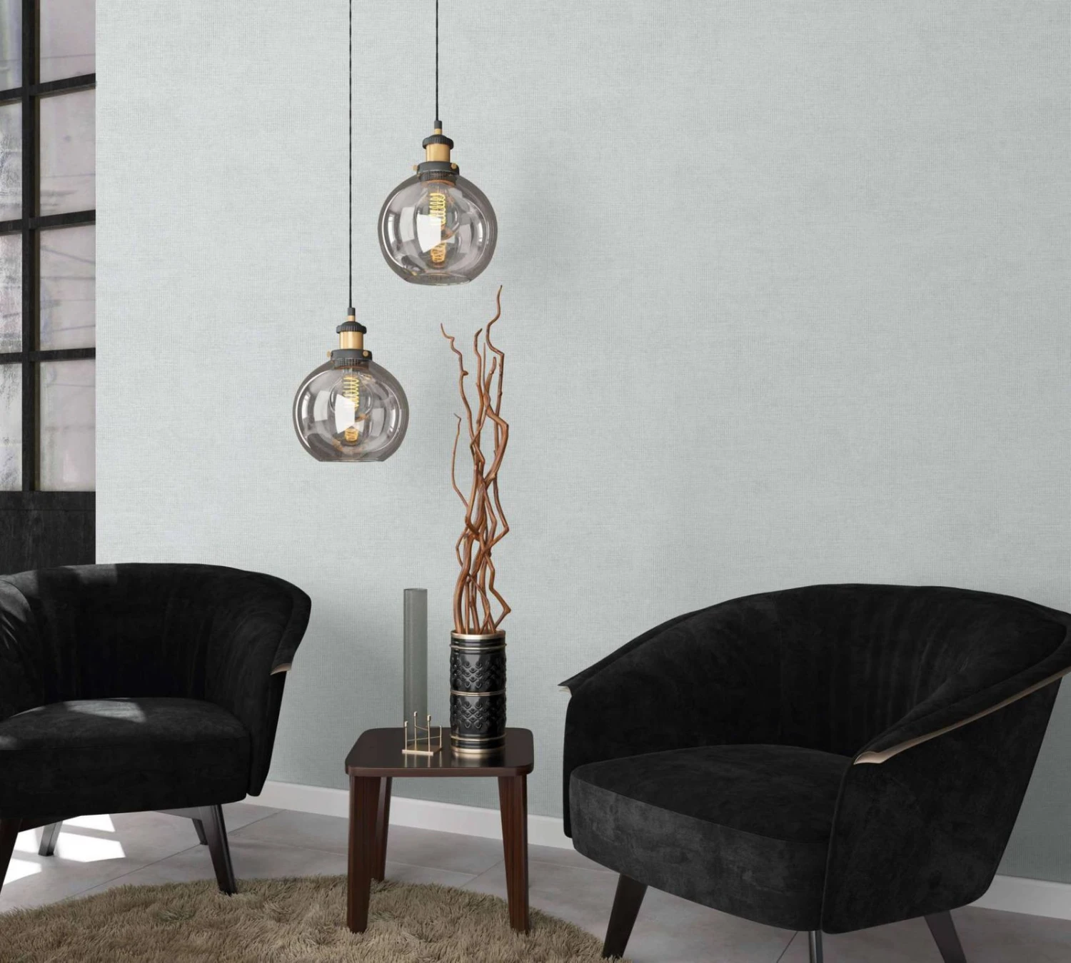 Vliestapete Ivy Einfarbig Grau Blau 82278 Novamur 5 Vliestapete Ivy Einfarbig Grau Blau 82278 Novamur – Bild 3