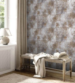 A.S. Creation Vliestapete Grafik Betonoptik Grau Gold Metallic 38976-4 -Tapetenqualität Vliestapete Rauten Muster Grau Gold Metallic 38976 4 63216922 2