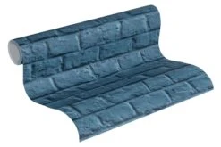 Tapetenqualität -Tapetenqualität Vliestapete Stein Mauer blau 36912 3 191312 2